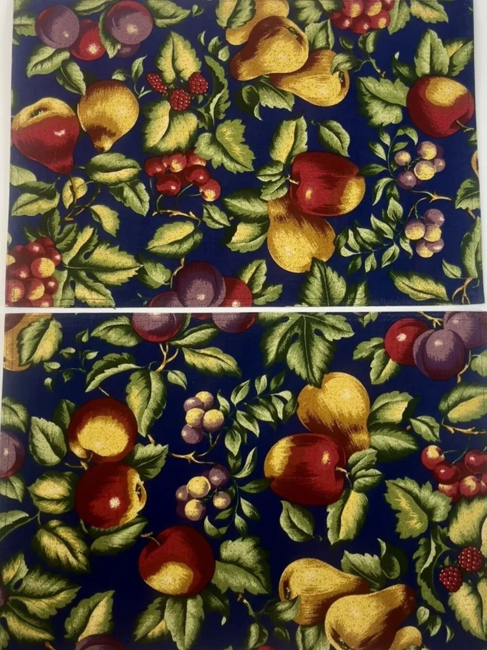 Bardwil Botanical Fruit Placemat Set Of 4 Double Sided French Country Cottage